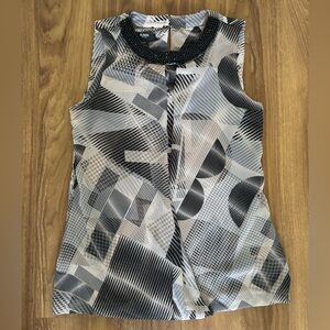 Alfani Sleeveless Graphic Blouse